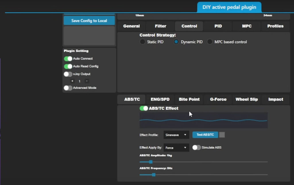 ABS Effect configuration in SimHub