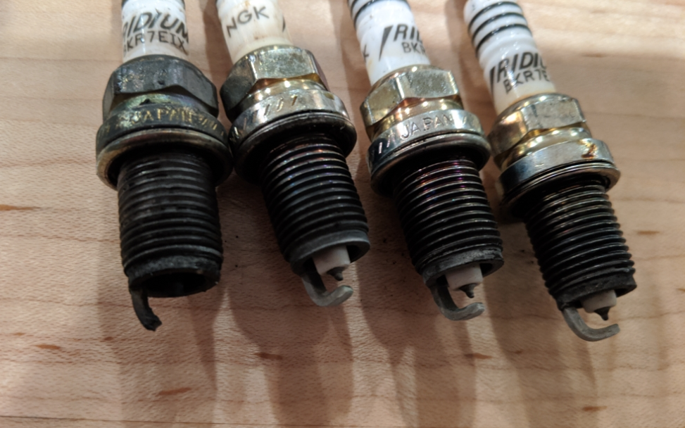 Fauled spark plugs example