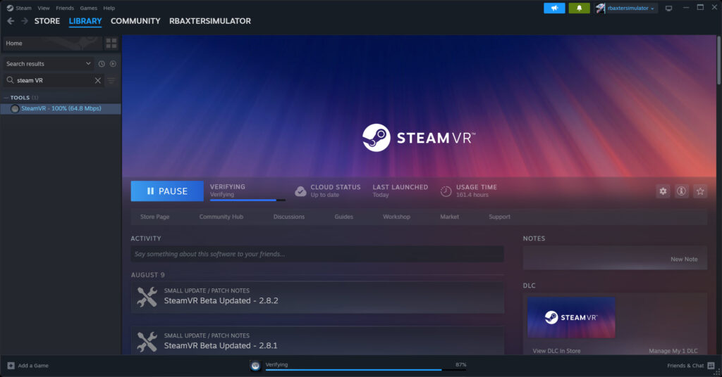 Install SteamVR