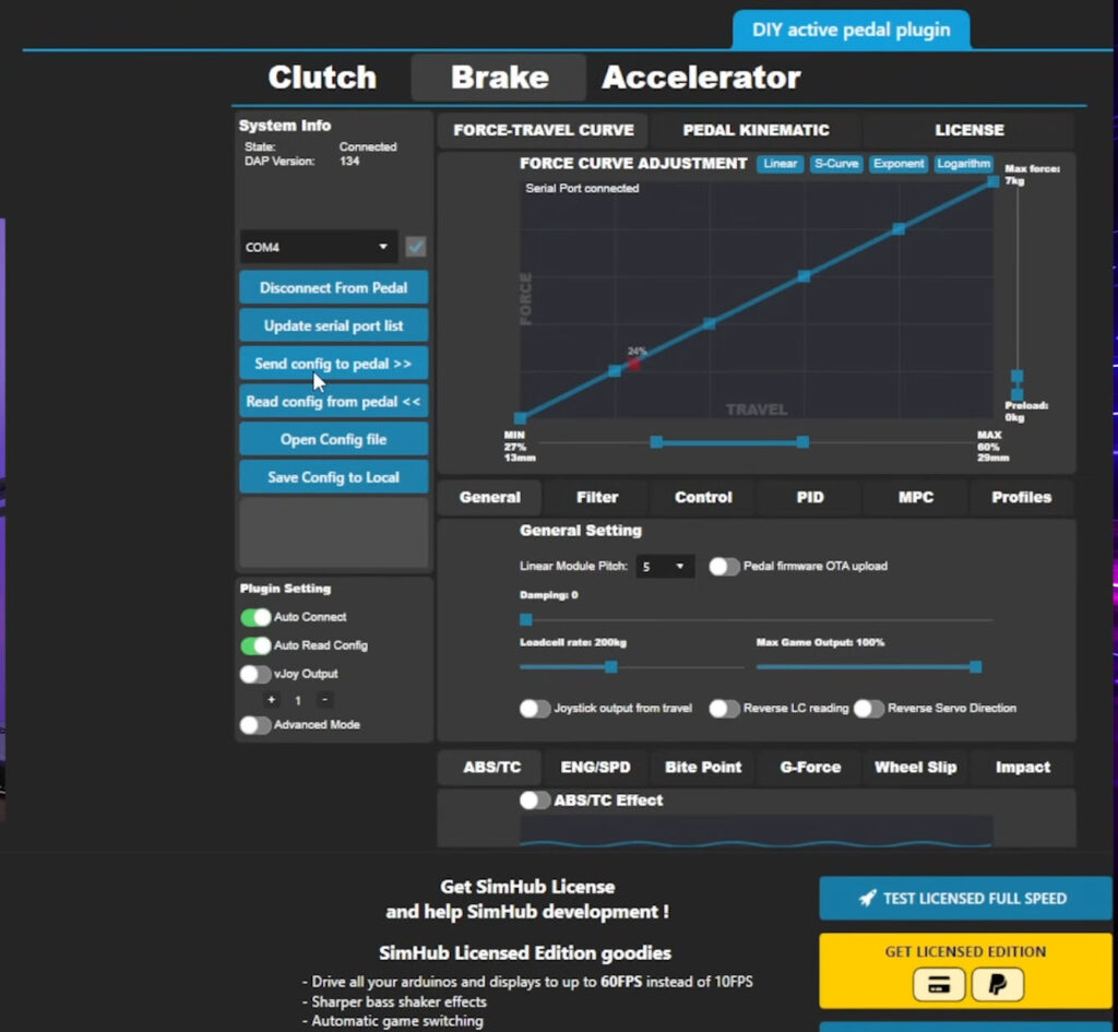 Configurable in SimHub with the provided plugins